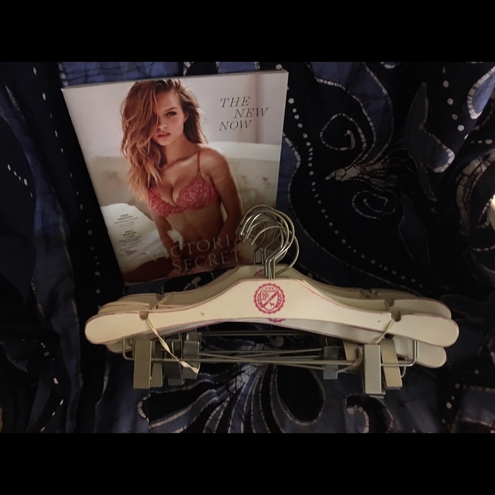 victoria’s secret PINK distressed shabby chic pant hangers